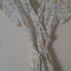 Loft dress. Wrap around mini dress.